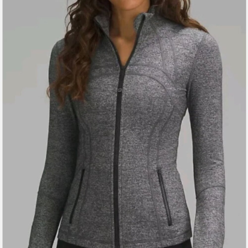 Lululemon Define Jacket Heathered Black Luon Size 6
